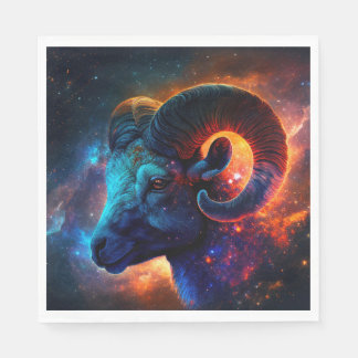 Servilleta De Papel Aries Zodiac Star Sign Paper Napkins