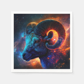 Servilleta De Papel Aries Zodiac Star Sign - Vivid Artistic Napkins