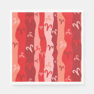 Servilleta De Papel Aries Zodiac Stripes