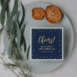 Servilleta De Papel Armada y oro | Elegante fiesta clásica de cumpleañ<br><div class="desc">Esta servilleta personalizada de moda le añadirá un detalle elegante a su día especial. En mi tienda hay disponibles invitaciones para fiestas de cumpleaños y papelerías coincidentes. BaraBomDesign.</div>
