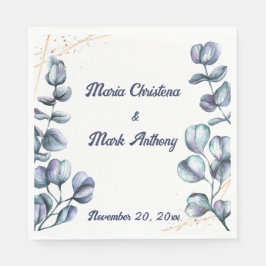 Servilleta De Papel Armonía de Flores Silvestres Bodas Personalizadas