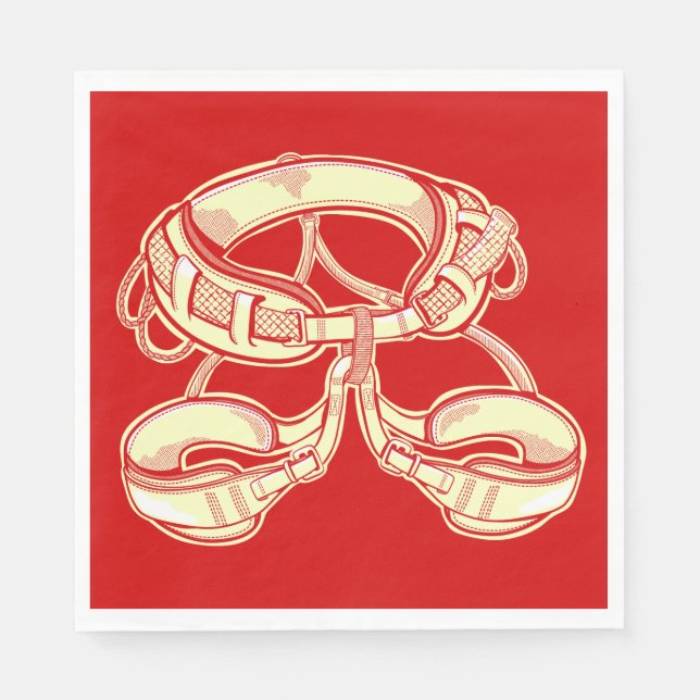 Servilleta De Papel Arnés de escalada de rocas (Anverso)