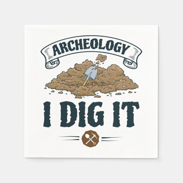 Servilleta De Papel Arqueología I Dei It Arqueology Archaeology (Anverso)