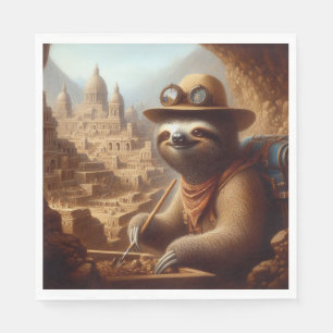 Servilleta De Papel Arqueólogo Sloth