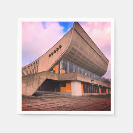 Servilleta De Papel Arquitectura Soviética Lituana - Palacio de Vilniu