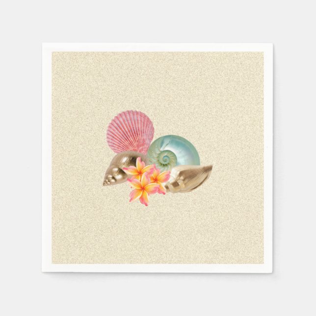 Servilleta De Papel Arreglo costero (Anverso)