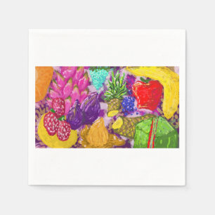 Servilleta De Papel Arreglo de Arte de Frutas