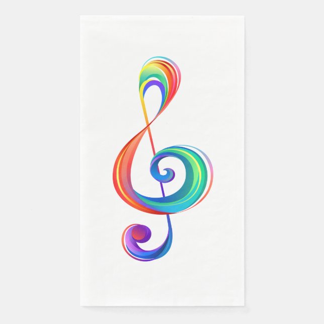 Servilleta De Papel Arroyo arcoiris estratificado (Anverso)