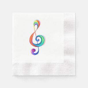 Servilleta De Papel Arroyo arcoiris estratificado
