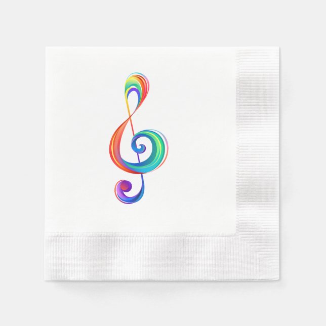 Servilleta De Papel Arroyo arcoiris estratificado (Anverso)