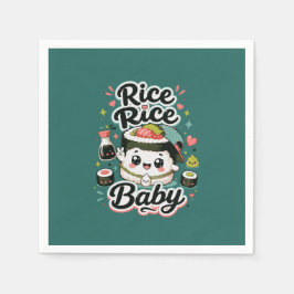 Servilleta De Papel Arroz Arroz Bebé Kawaii Sushi