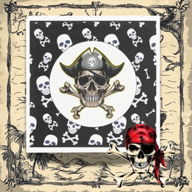 Servilleta De Papel Arrr, preparémonos para un Fiesta pirata (Add a special touch and delight young adventurers today!)
