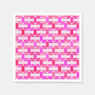 Servilleta De Papel Art Deco chic industrial - rosa, fucsia, orquídea