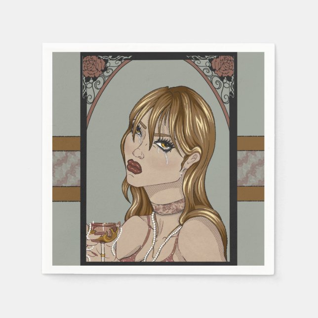 Servilleta De Papel Art nouveau (Anverso)