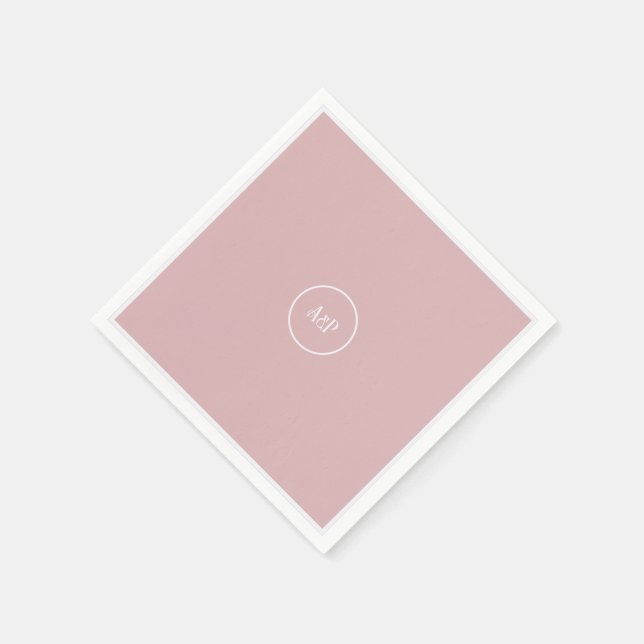 Servilleta De Papel Art Nouveau Floral Wedding Pink (Borde)