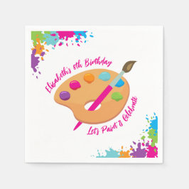 Servilleta De Papel Art Party Craft Painting Girly Birthday Party