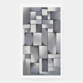 Servilleta De Papel Arte abstracto - Composición en gris