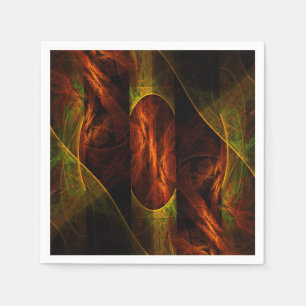 Servilleta De Papel Arte abstracto de la jungla de Mystique