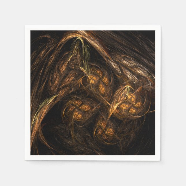 Servilleta De Papel Arte abstracto de la Madre Tierra (Anverso)