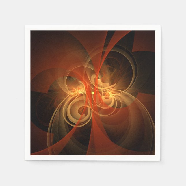 Servilleta De Papel Arte abstracto de magia matutina (Anverso)