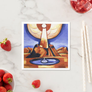 Servilleta De Papel Arte abstracto vintage de Marsden Hartley Yliaster
