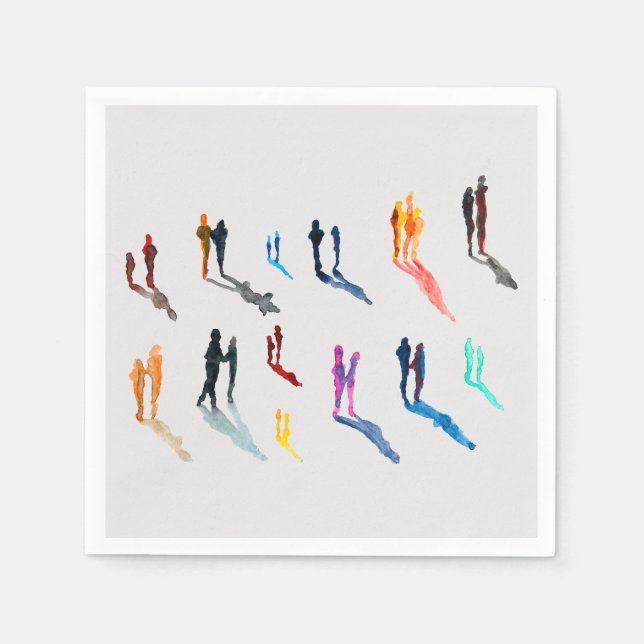 Servilleta De Papel Arte acuarela arte fino (Anverso)