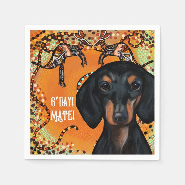 SERVILLETA DE PAPEL ARTE AUSTRALIA (Anverso)