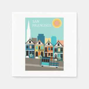 Servilleta De Papel Arte Bonito de San Francisco