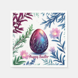 Servilleta De Papel Arte botánico de huevo de Pascua elegante