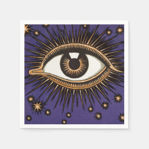 Servilleta De Papel Arte Celestial Místico del Ojo que Todo lo Ve Vint