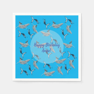 Servilleta De Papel Arte de ballenas