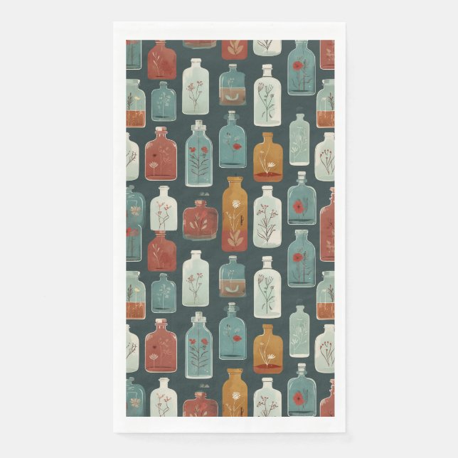 Servilleta De Papel arte de botella único (Anverso)