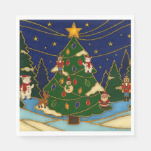 Arte de cloisonne Bosque Caprichoso Navidad Clásic