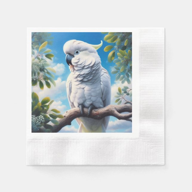 Servilleta De Papel Arte de Cockatoo (Anverso)