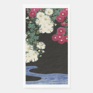 Servilleta De Papel Arte de Crisantemo Vintage Ohara Koson