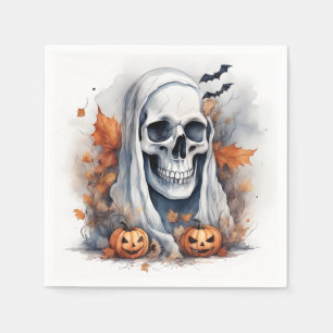 Servilleta De Papel Arte de Fantasma de Halloween Místico