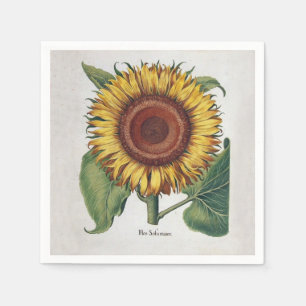 Servilleta De Papel Arte de Flor de Damasco Vintage Girasol
