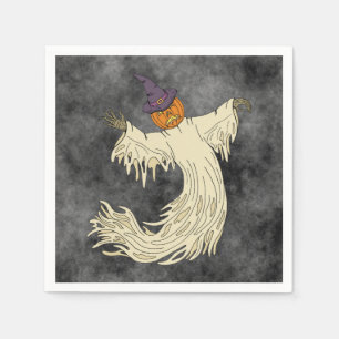 Servilleta De Papel Arte de Halloween del Fantasma con Cabeza de Calab