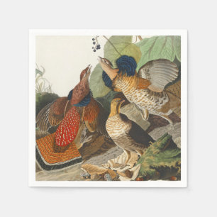 Servilleta De Papel Arte de la naturaleza del gallo silvestre de Audub