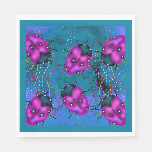 SERVILLETA DE PAPEL ARTE DE LADYBUG (Anverso)