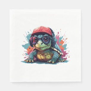 Servilleta De Papel arte de los animales de la tortuga me gusta la tor