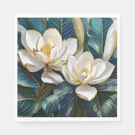 Servilleta De Papel Arte de Magnolia del Sur