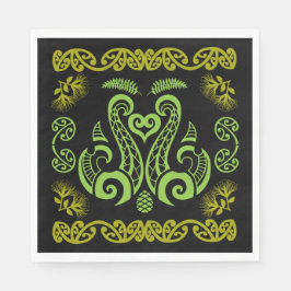 Servilleta De Papel Arte de Nueva Zelanda Maorí