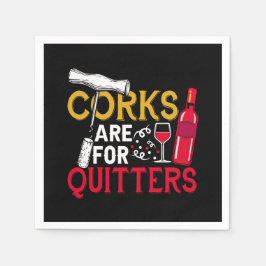 Servilleta De Papel arte de palabras de fiesta de vino divertido