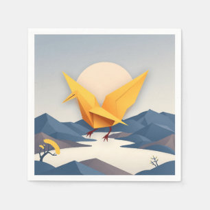 Servilleta De Papel Arte de vectores de grúa de papel de origen