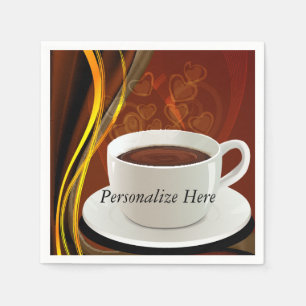 Servilleta De Papel Arte del café del café