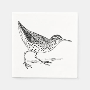 Servilleta De Papel Arte del pájaro de la lavandera