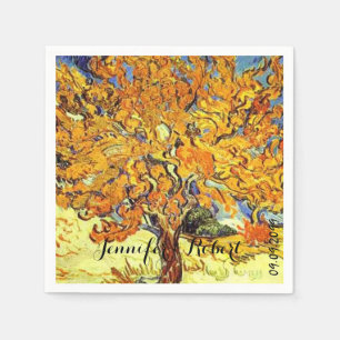 Servilleta De Papel Arte famoso, El árbol de las moreras. Vincent van