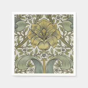 Servilleta De Papel Arte floral amarillo de matorral primaveral de Wil
