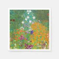 Arte floral de jardín de campo vintage de Gustav K